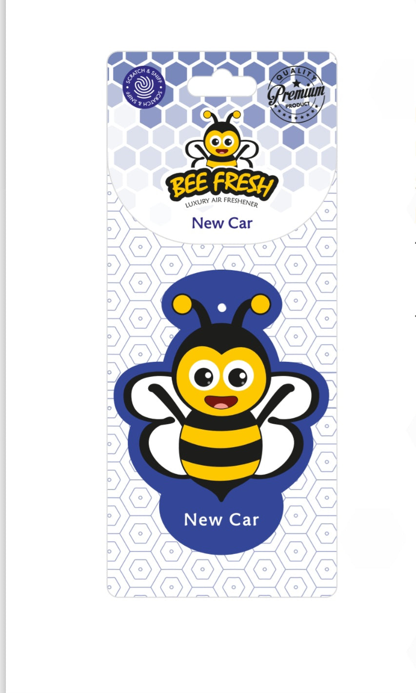 Bee fresh new car hanging card air freshener