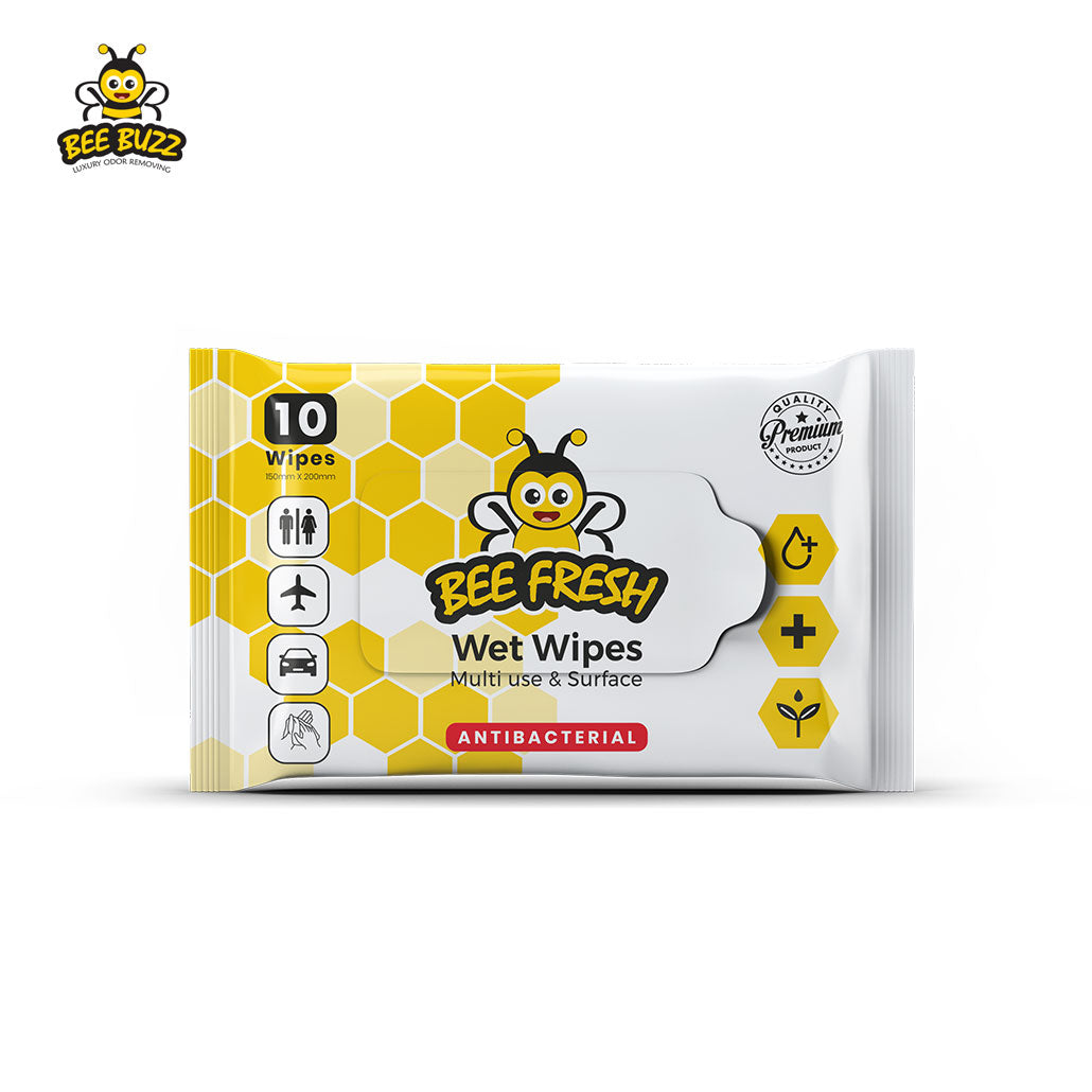 Bee fresh antibacterial wet wipes 20 pack