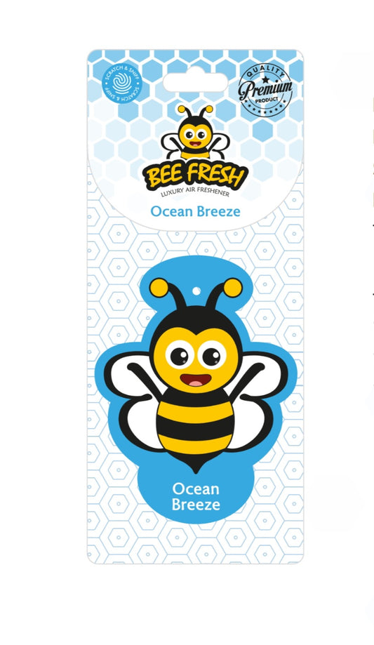 Bee fresh ocean breeze hanging card air freshener