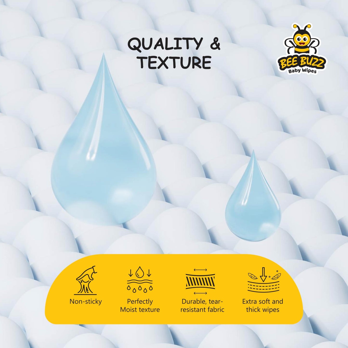 Bee Buzz baby wet wipes 72 wipes / 12 packs